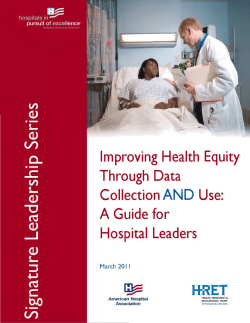Improving Health Equity Through Data Collection AND Use: A Guide