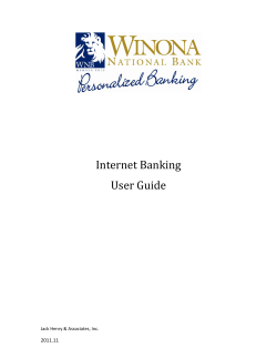Internet Banking User Guide