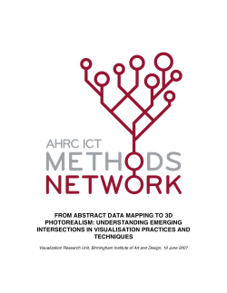 from abstract data mapping to 3d photorealism: understanding