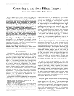 Converting to and from Dilated Integers