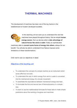 THERMAL MACHINES