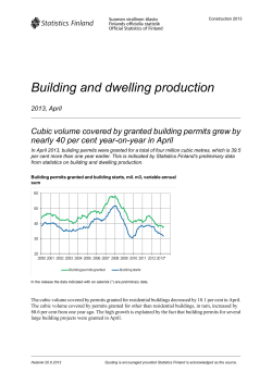 Building and dwelling production