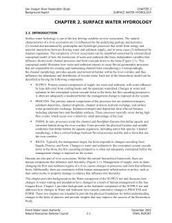 Chapter2 Surface Water Hydrology - San Joaquin River Restoration