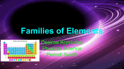 Families of Elements