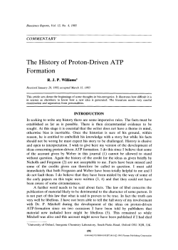 The history of proton-driven ATP formation