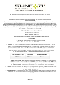 Page 1 of 4 20 - 30w SolarLED Street Light