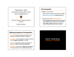 The transaction - Cs.princeton.edu