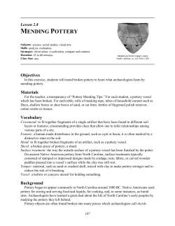MENDING POTTERY