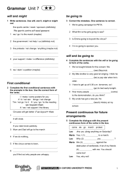 Grammar Unit 7