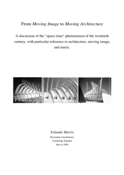 From Moving Image to Moving Architecture