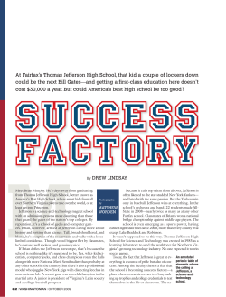 At Fairfax`s Thomas Jefferson High School, that kid a couple of