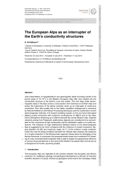 The European Alps as an interrupter of the Earth`s conductivity
