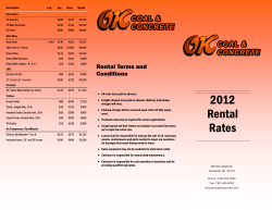 2012 Rental Rates - OK Coal and Concrete