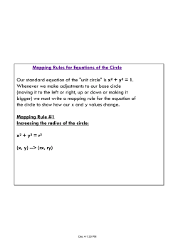 equation of a circle standard form to general form
