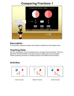 Grade 3, Divide, Fractions, Money, Compare Fractions 1