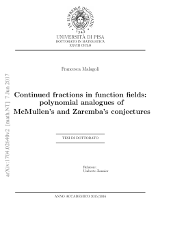 Continued fractions in function fields: polynomial