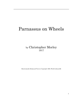 Parnassus on Wheels - Enrichment Fellowship