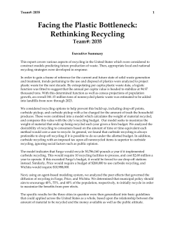 Facing the Plastic Bottleneck: Rethinking Recycling