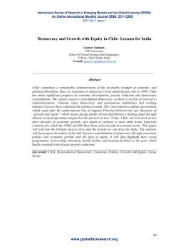 Democracy and Growth with Equity in Chile