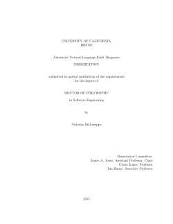 UNIVERSITY OF CALIFORNIA, IRVINE Automatic