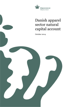 Danish apparel sector natural capital account