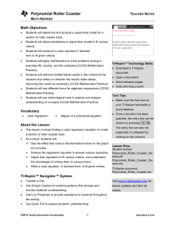 Teacher Notes PDF - TI Education