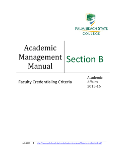 Section B - Palm Beach State College
