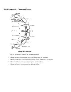 Bio112 Homework 3 Climate and Biomes