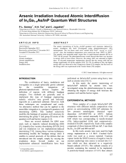 Arsenic Irradiation Induced Atomic Interdiffusion of