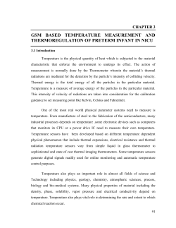 GSM BASED TEMPERATURE MEASUREMENT AND