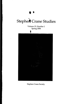 Stephe~ Crane Studies