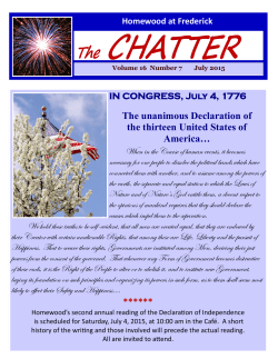 The unanimous Declaration of the thirteen United States of America