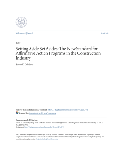 Setting Aside Set Asides: The New Standard for