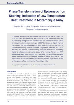 Phase Transformation of Epigenetic Iron Staining: Indication of Low