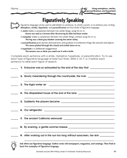 Figuratively Speaking