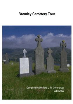 Bromley Cemetery Guide - Christchurch City Libraries