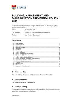 Discrimination Prevention Policy