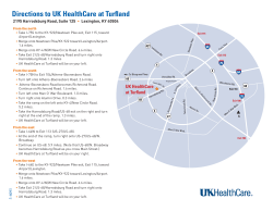 General directions (PDF will open in new window)