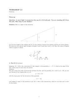 problem set solutions