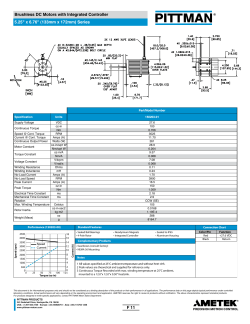 Brushless DC Motor with Integrated Controller