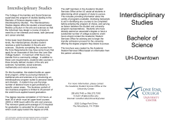Interdisciplinary Studies