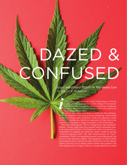 Legal and Ethical Pitfalls in Marijuana Law