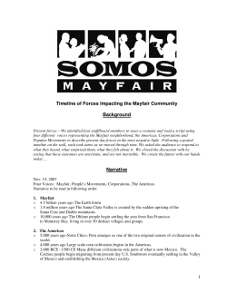 Timeline of Forces Impacting the Mayfair Community Background
