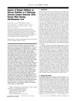 Impacts of Halogen Additions on Mercury Oxidation, in A Slipstream