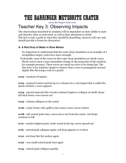 Teacher Key - Barringer Crater