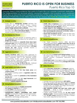 Puerto Rico Top Ten List - Puerto Rico Key Essentials