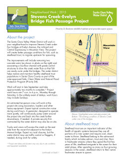 Stevens Creek-Evelyn Bridge Fish Passage Project