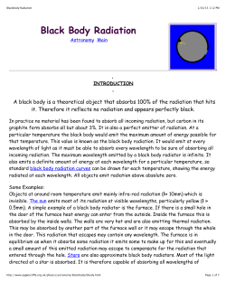 Black Body Radiation