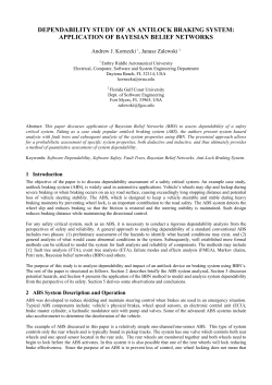 dependability study of an antilock braking system - Embry