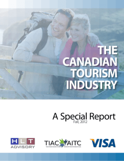 The Canadian Tourism Industry: A Special
